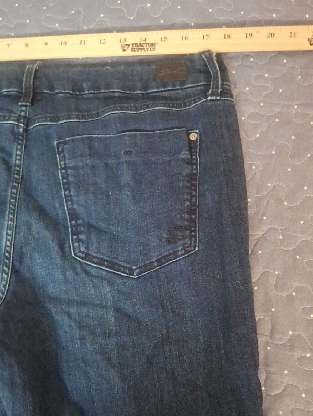 Seven7 Tummy-Less High Rise Boot Jeans size 16 - Picture 6 of 7